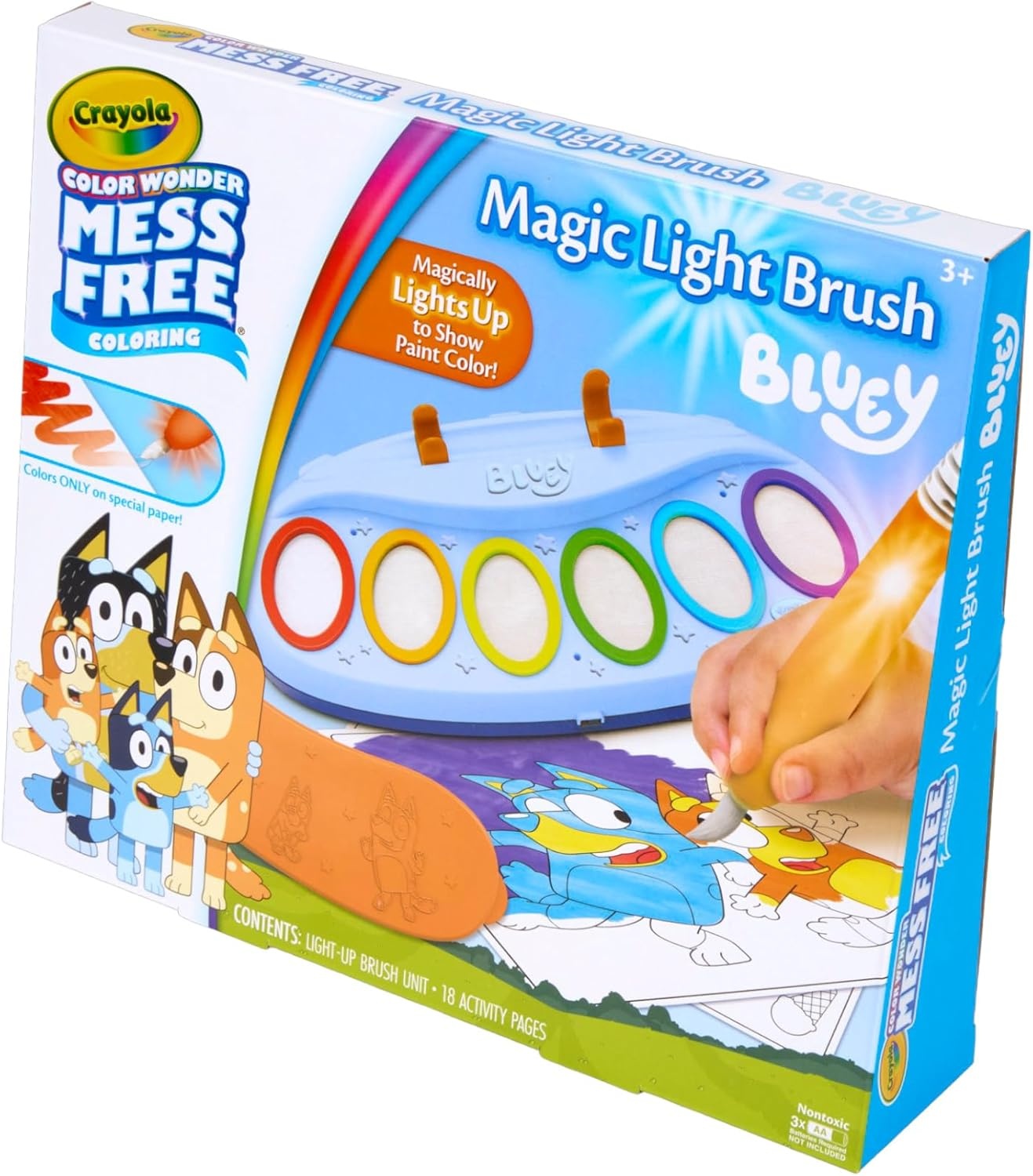 image:imageCrayola Color Wonder Magic Light Brush Featuring Ms Rachel MessFree Coloring Set with Songs Paint Set for Toddlers Art Gift for Kids Ages 3 amp Up85 x 11 inches