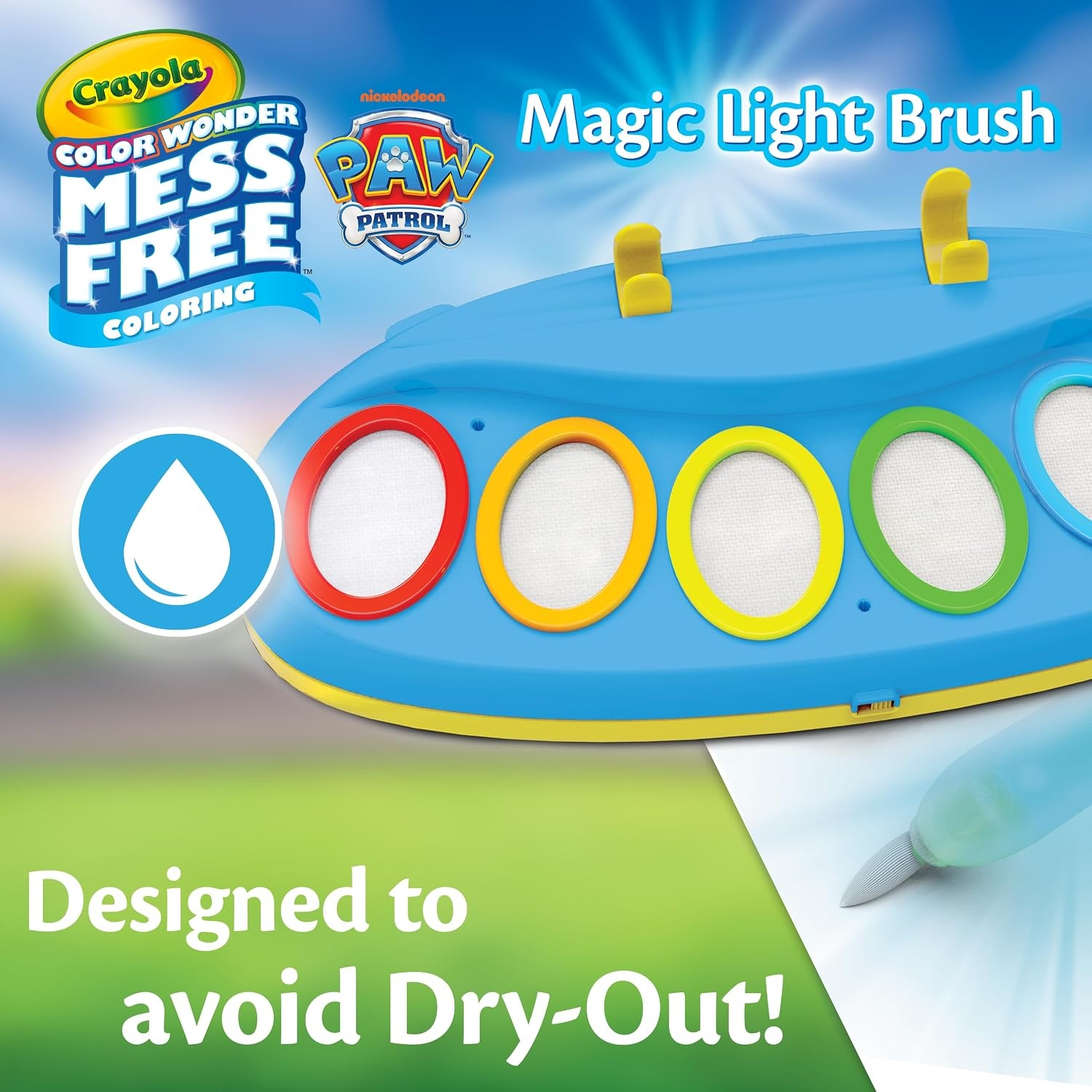 image:imageCrayola PAW Patrol Color Wonder Magic Light Brush Mess Free Painting Kit for Kids with Lightup Brush Gift for Toddlers Preschool Art Activities Ages 3