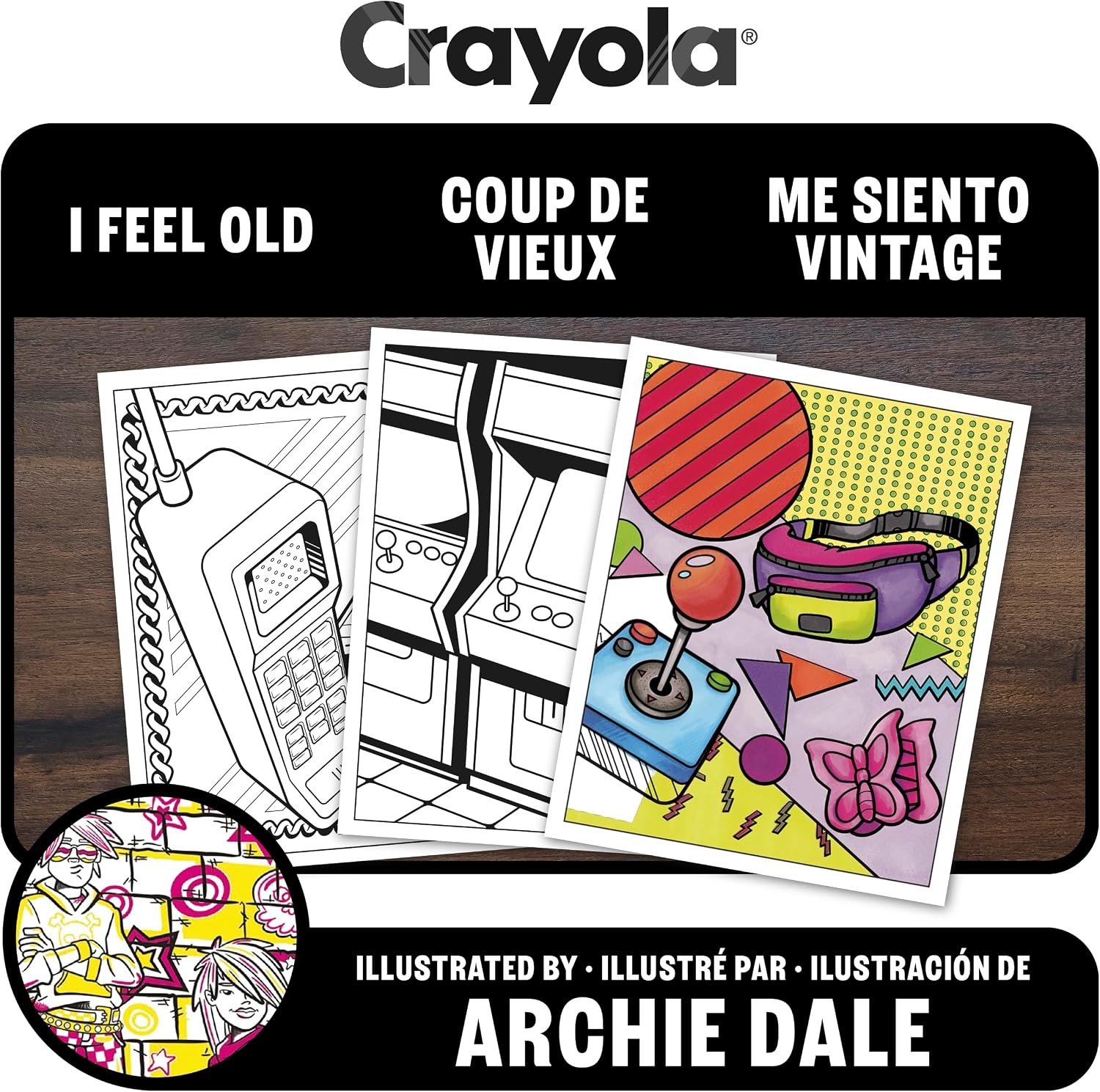 image:imageCrayola Stay Hydrated Adult Coloring Book 32 Pgs Premium Paper Stress Relief and Relaxation Activities Gift for Women and MenI Feel Old