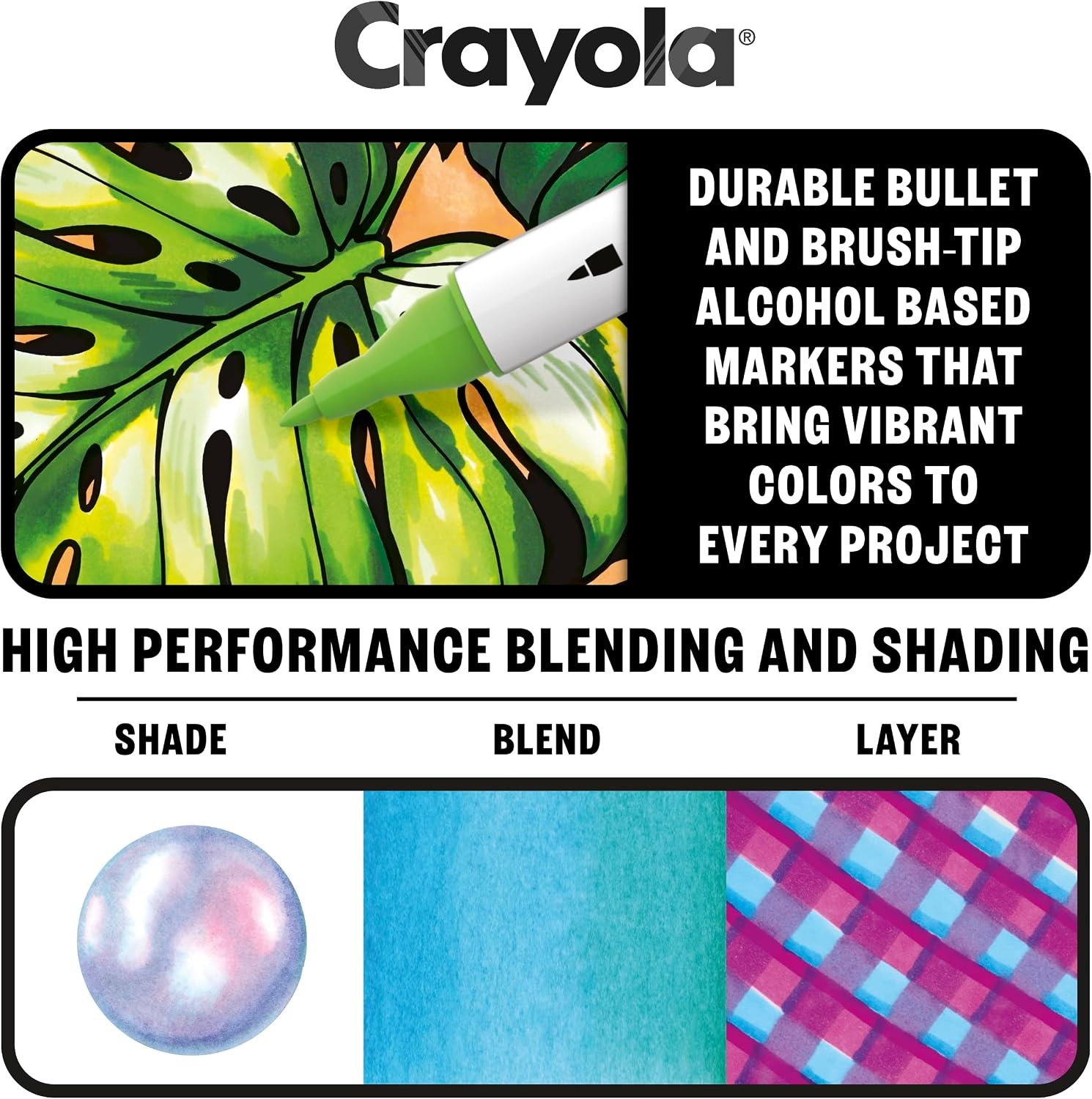 image:imageCrayola Stay Hydrated Adult Coloring Book 32 Pgs Premium Paper Stress Relief and Relaxation Activities Gift for Women and MenMixed