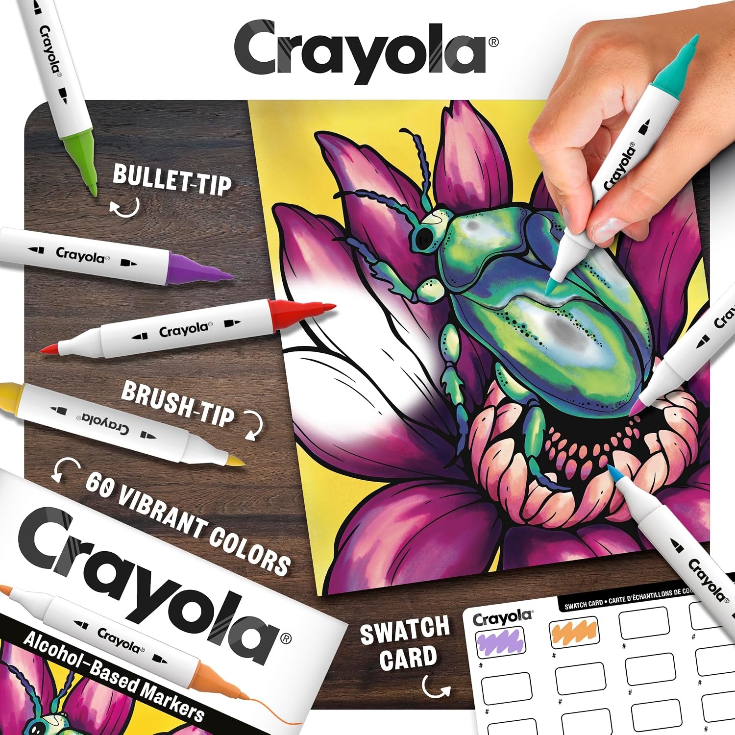 image:imageCrayola Stay Hydrated Adult Coloring Book 32 Pgs Premium Paper Stress Relief and Relaxation Activities Gift for Women and MenMixed