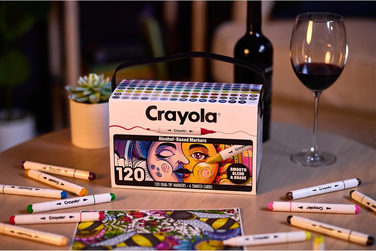 image:imageCrayola Stay Hydrated Adult Coloring Book 32 Pgs Premium Paper Stress Relief and Relaxation Activities Gift for Women and MenMixed