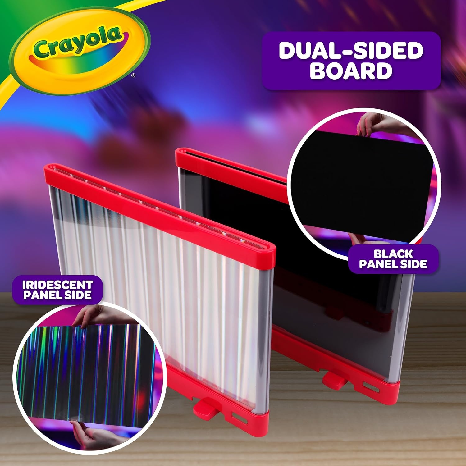 image:imageCrayola Ultimate Light Board ColorVibe Sound Reactive Light Up Drawing Tablet for Kids LED Art Projector Board Kids Gifts Toys for Boys amp Girls Ages 6Compact