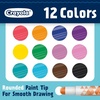 Crayola Bullet Tip Acrylic Paint Markers (10ct), Adult Coloring Marker Set, Coloring Book Art Supplies, For Drawing, Journaling & Construction Paper Crafts(12 Count (Pack of 1))