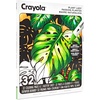 Crayola Stay Hydrated Adult Coloring Book, 32 Pgs, Premium Paper, Stress Relief and Relaxation Activities, Gift for Women and Men(Plant Lady)