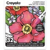 Crayola Stay Hydrated Adult Coloring Book, 32 Pgs, Premium Paper, Stress Relief and Relaxation Activities, Gift for Women and Men(Flower Child)