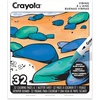 Crayola Stay Hydrated Adult Coloring Book, 32 Pgs, Premium Paper, Stress Relief and Relaxation Activities, Gift for Women and Men(Vibing)