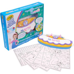 Crayola Color Wonder Magic Light Brush Featuring Ms. Rachel, MessFree Coloring Set with Songs, Paint Set for Toddlers, Art Gift for Kids, Ages 3 & Up(8×10 inches)