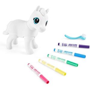 Crayola Scribble Scrubbie Jumbo, Evie, Large Posable Animal Toy, 6 Inches, Horse for Girls & Boys, Animal Grooming, Gift