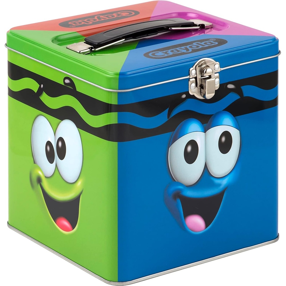 image:imageThe Tin Box Company XL Storage Tin with Handle Crayola