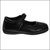 Crayola Shoes for Girls Mary Jane Ballet Flats Dress School Shoes for Girl Size 9-10 Toddler 11-13 Little Kid 1-4 Big Kid(Black Strap)
