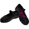 Crayola Shoes for Girls Mary Jane Ballet Flats Dress School Shoes for Girl Size 9-10 Toddler 11-13 Little Kid 1-4 Big Kid(Black Strap)