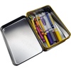 The Tin Box Crayola Tin Crayon Storage with Hinge (Empty) – Holds 64 Crayons, (187937-12)(1 Count (Pack of 1))