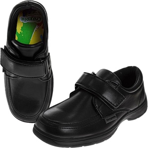 Crayola Boys Black School Uniform Dress Shoes Lace-Up & Strap Styles Classic Formal Shoes Toddler 7–10 Little Kid 11–13 Big Kid 1–4(Jet Black)
