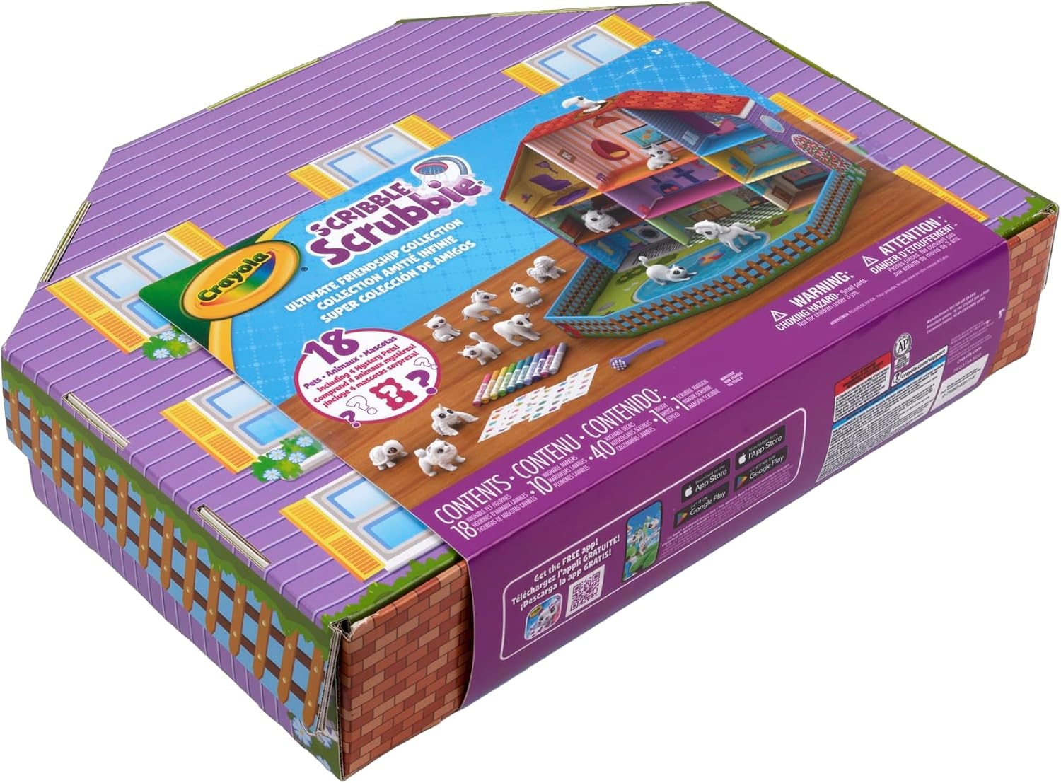 image:imageCrayola Scribble Scrubbie Pets Friendship Collection 18 Pets amp 10 Markers Reusable Coloring Arts and Crafts Screen Free Mystery Toys Holiday amp Birthday Gifts for Kids Ages 3 Amazon Exclusive