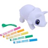 Crayola Jumbo (6 inch) Scribble Scrubbie Pets, Rory the Dino, Posable Kids Toy, Customizable Toy, Gift(Rhino)