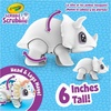 Crayola Jumbo (6 inch) Scribble Scrubbie Pets, Rory the Dino, Posable Kids Toy, Customizable Toy, Gift(Rhino)