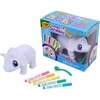 Crayola Jumbo (6 inch) Scribble Scrubbie Pets, Rory the Dino, Posable Kids Toy, Customizable Toy, Gift(Rhino)