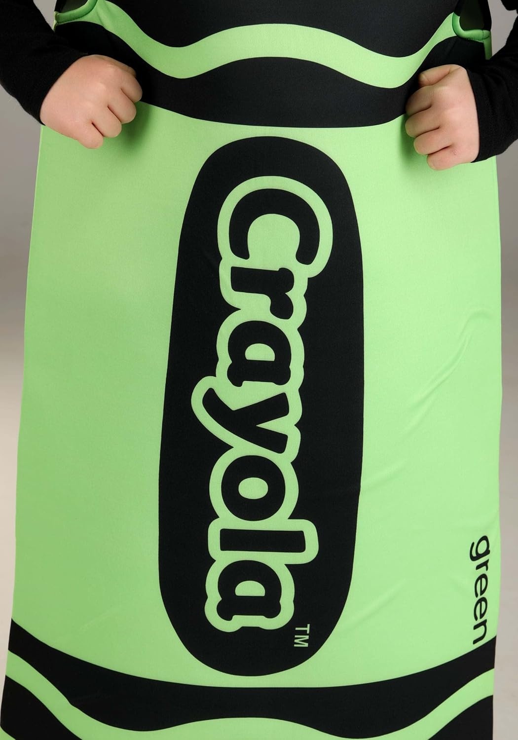 image:imageGreen Crayola Crayon Kids Costume Pullover Tunic with Hood Foam Backed