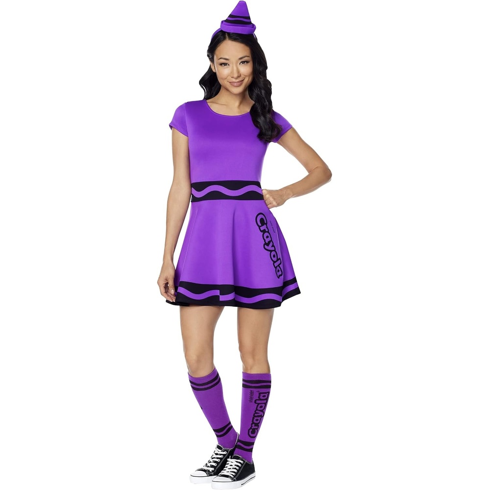 image:imageSpirit Halloween Adult Vivid Violet Crayola Crayon Dress Costume