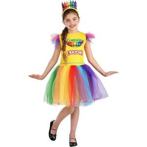Kids Crayon Box Costume Dress Dress and Headband Included
