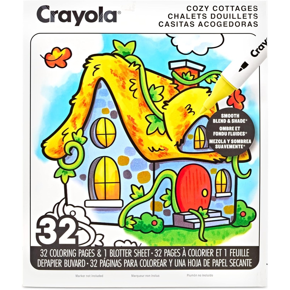 image:imageCrayola LLC Adult Coloring Book Cozy Cottages