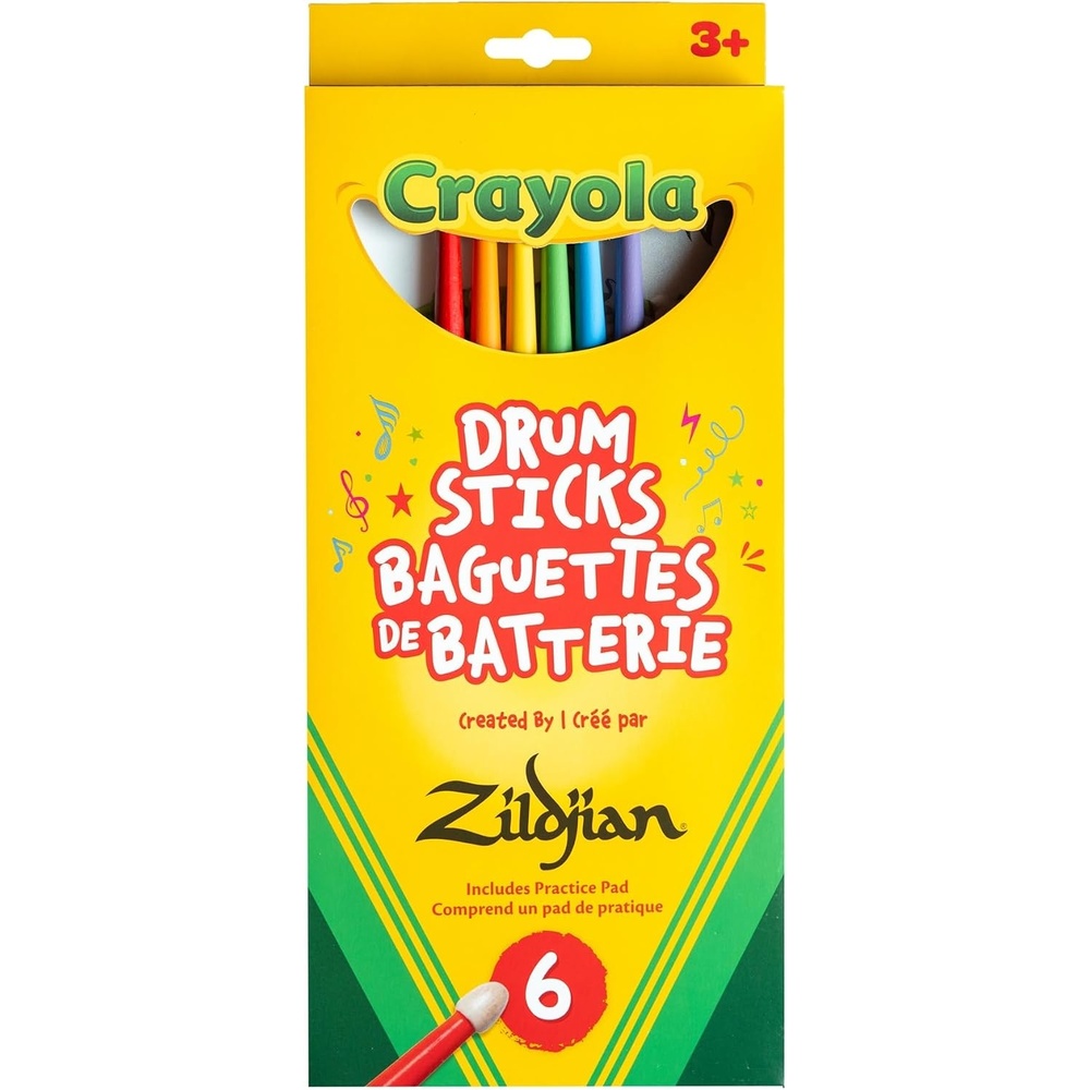 image:imageZildjian ZKIDS Crayola Kids Drumsticks  fun colorful design for young players lightweight easyhold build ideal first lesson gift smaller grip for little hands