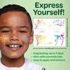 Crayola Magic Fun Face Temporary Tattoos Variety Pack, 100+ Kids’ Tattoos, Fun Character & Expression Designs, Ages 4+