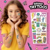 Crayola Retro Collection Temporary Tattoo Gift Bundle, Glitter & Nail Designs, 200+ Tattoos for Kids Ages 4+