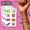 Crayola Retro Collection Temporary Tattoo Gift Bundle, Glitter & Nail Designs, 200+ Tattoos for Kids Ages 4+
