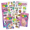 Crayola Retro Collection Temporary Tattoo Gift Bundle, Glitter & Nail Designs, 200+ Tattoos for Kids Ages 4+