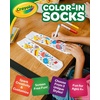 Crayola Color-In Socks – Novelty Coloring Socks for Boys & Girls – 4-10Y(Snack Attack)