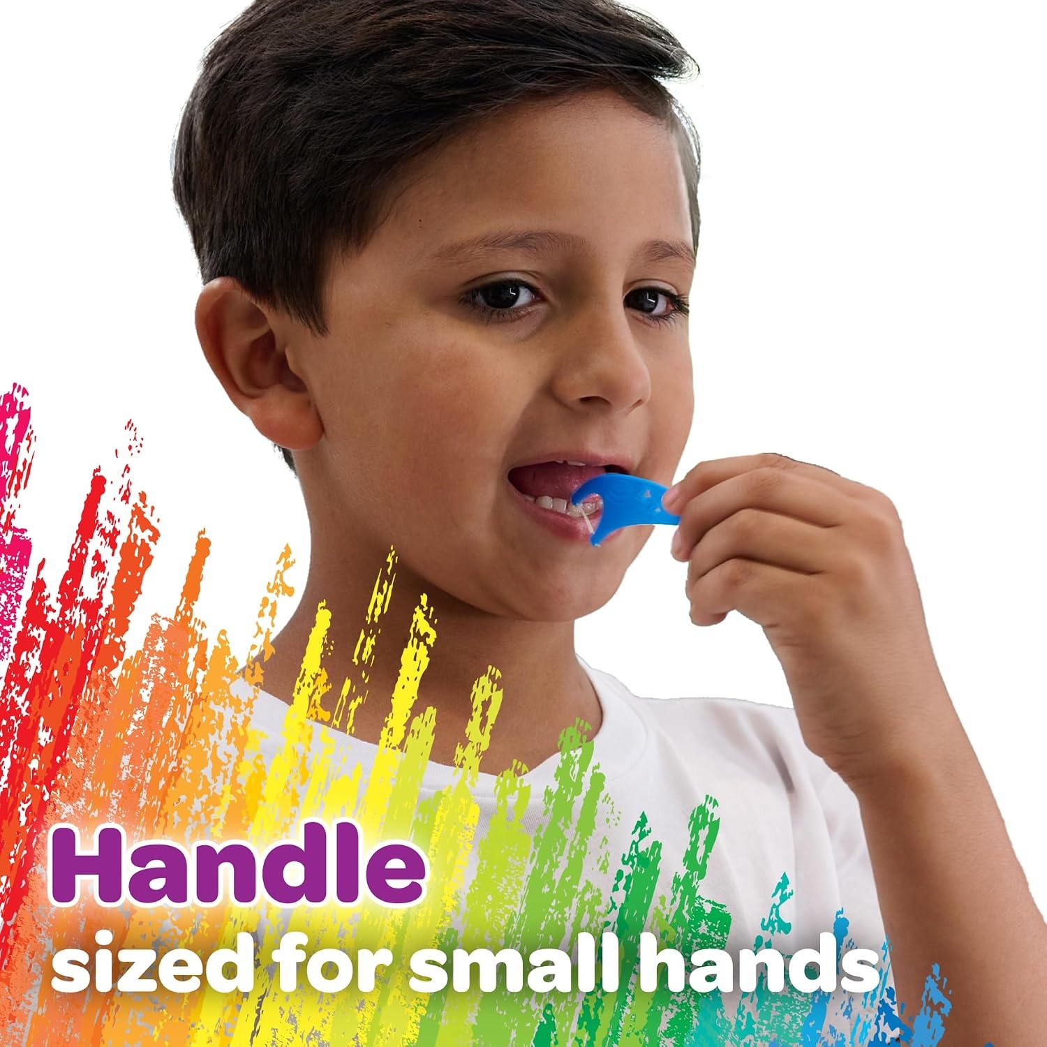 image:imageGUM Crayola Kids Floss Pick with Fluoride Grape Flavor 75 Count 6 Pack75 Count