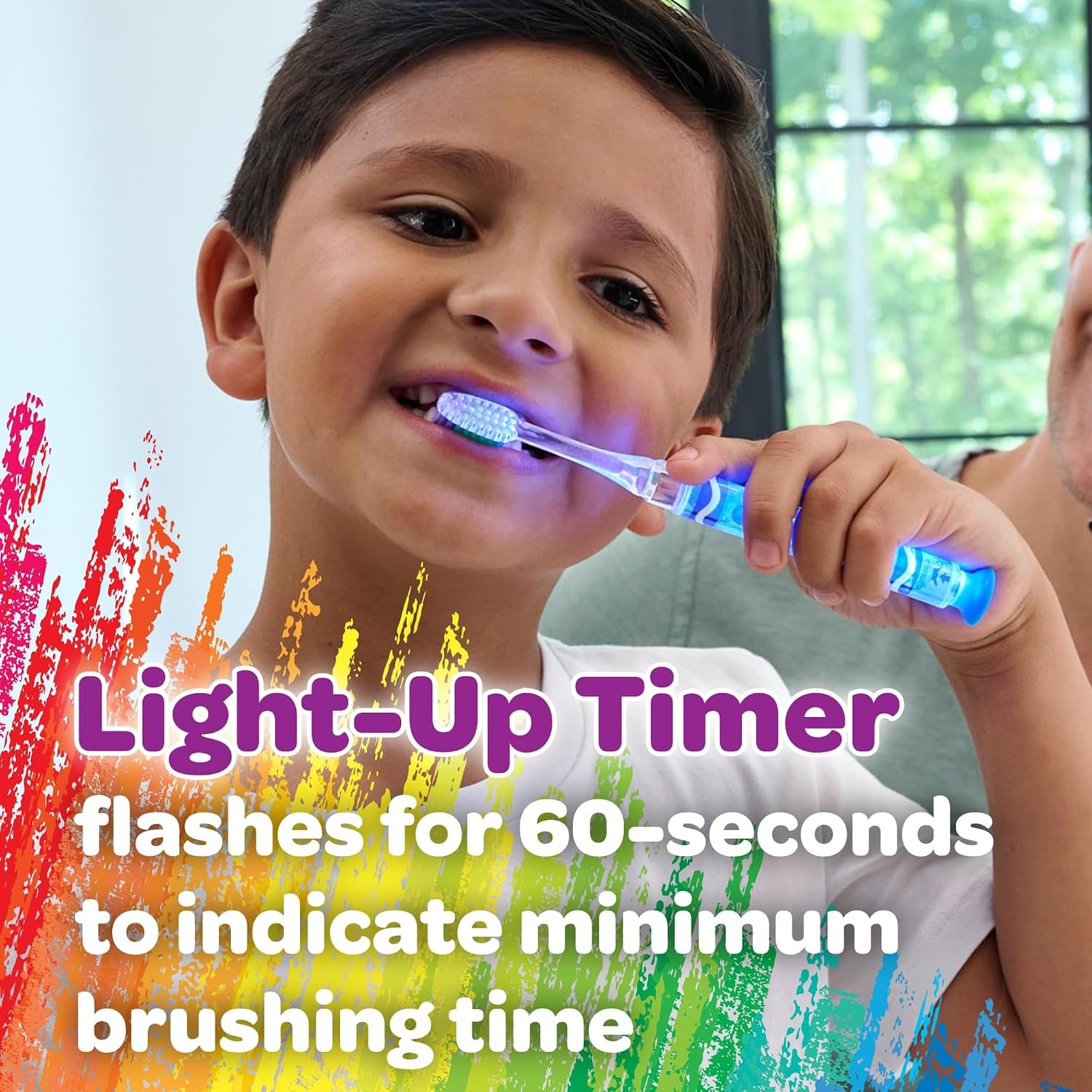 image:imageGUM Crayola Timer Light Kids Soft Toothbrush Ages 3 1 Count1 Count Pack of 1