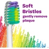 GUM Crayola Timer Light Kids Soft Toothbrush, Ages 3+, 1 Count(1 Count (Pack of 1))