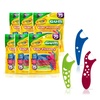 GUM Crayola Kids Floss Pick with Fluoride, Grape Flavor, 75 Count (6 Pack)(75 Count (Pack of 6))