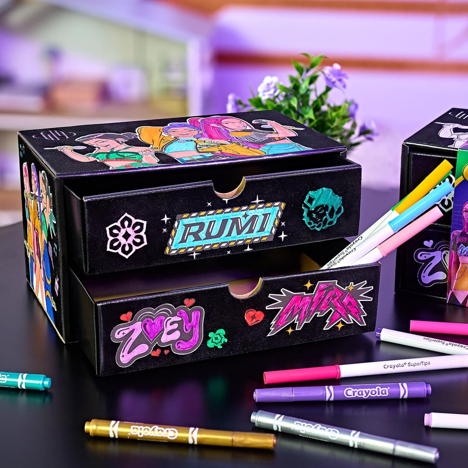 image:imageCrayola KPop Flocked Deco Drawers