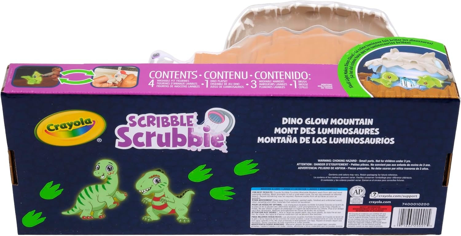 image:imageCrayola Scribble Scrubbie Dino Glow Mountain Playset