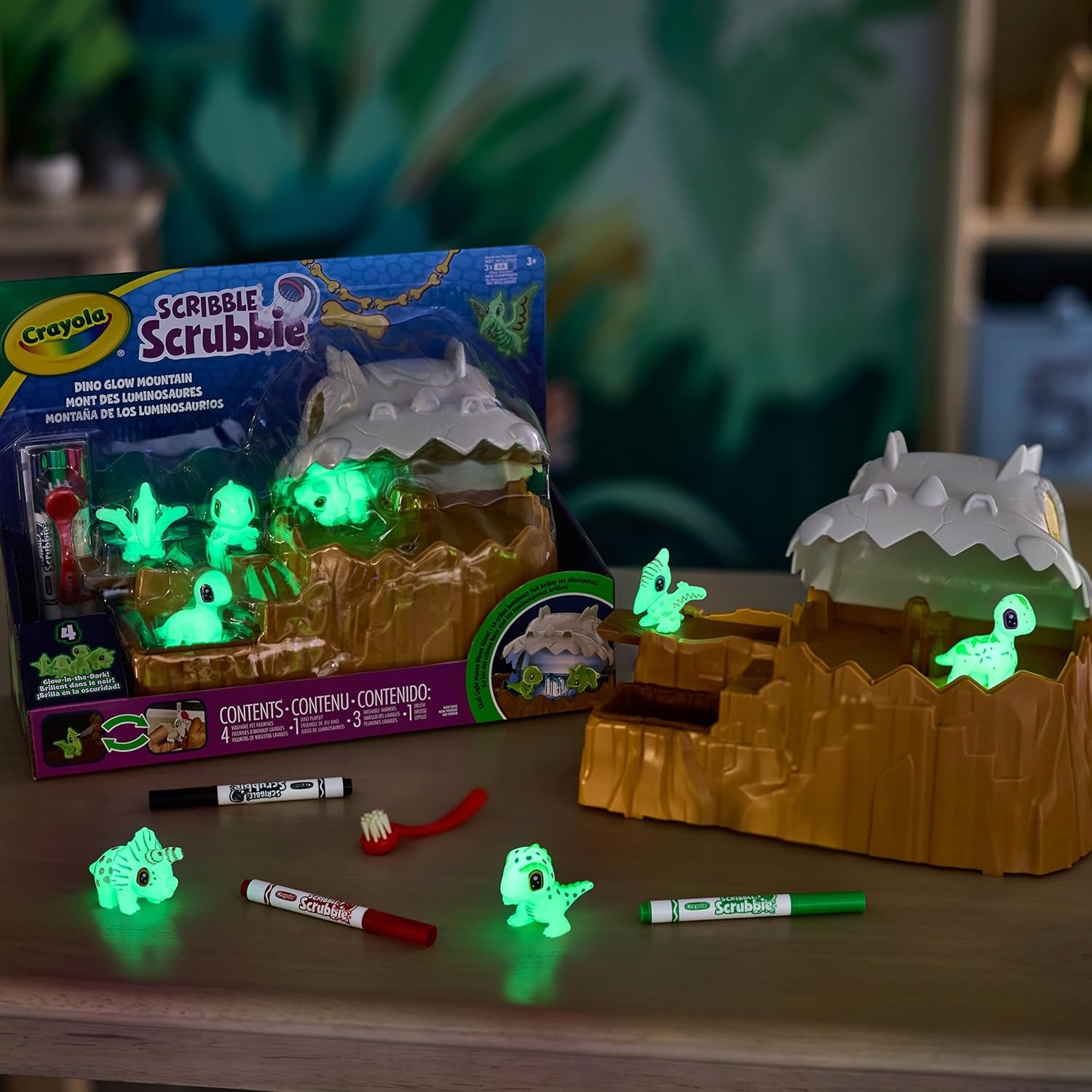 image:imageCrayola Scribble Scrubbie Dino Glow Mountain Playset