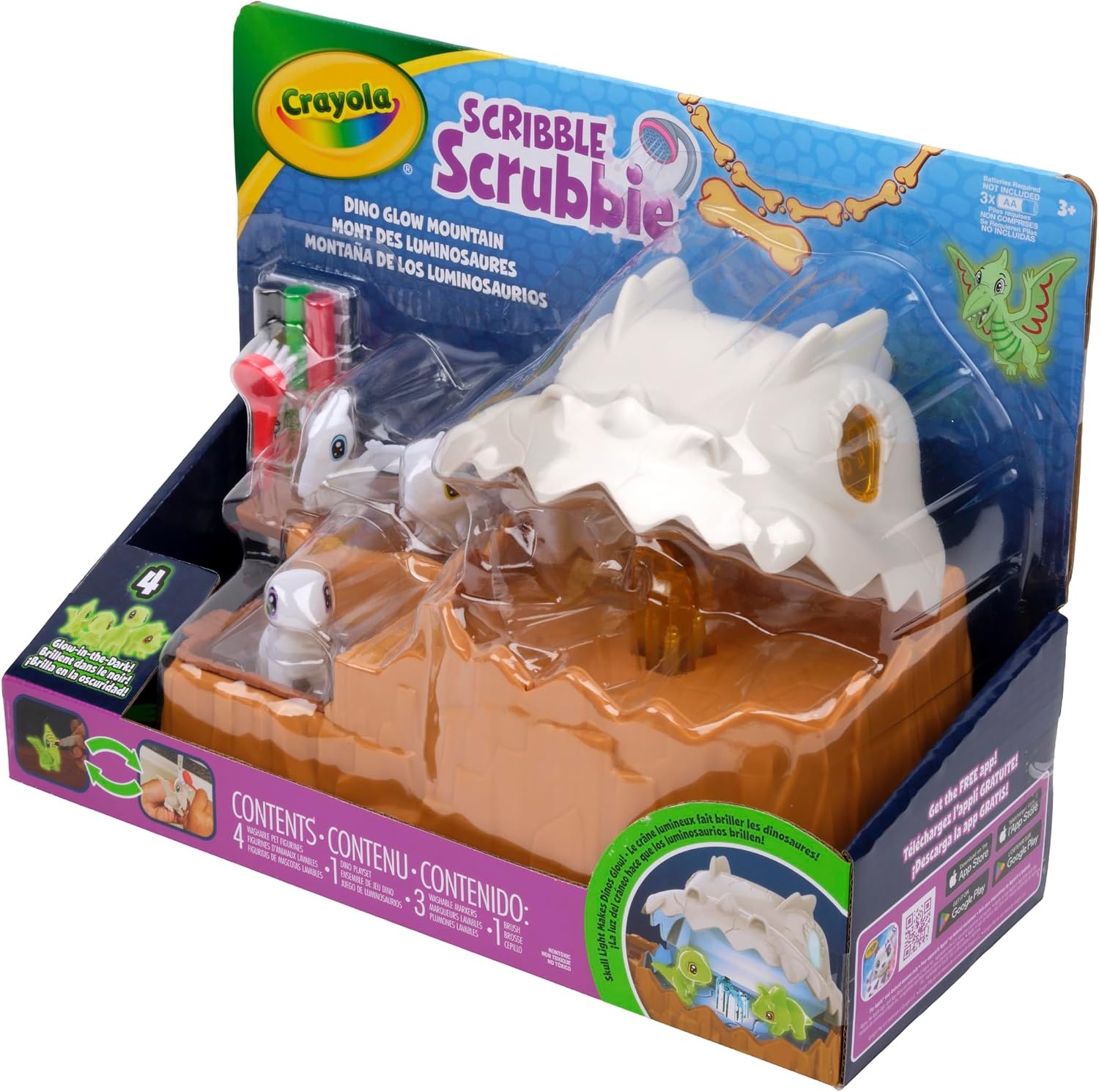 image:imageCrayola Scribble Scrubbie Dino Glow Mountain Playset