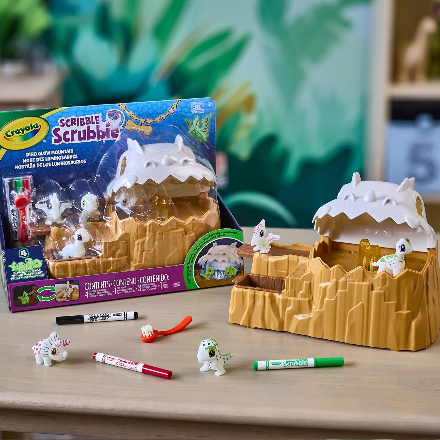 image:imageCrayola Scribble Scrubbie Dino Glow Mountain Playset