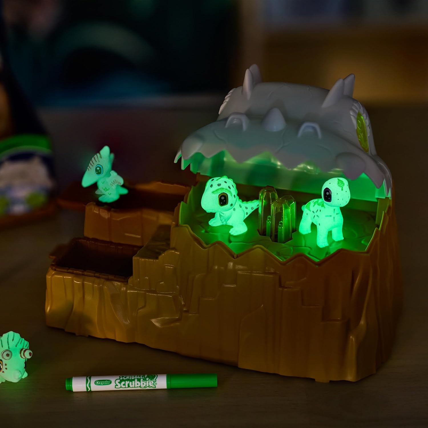 image:imageCrayola Scribble Scrubbie Dino Glow Mountain Playset