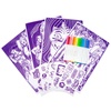 Crayola K-Pop Demon Hunters Fuzzy Coloring Pages and Stickers Bundle